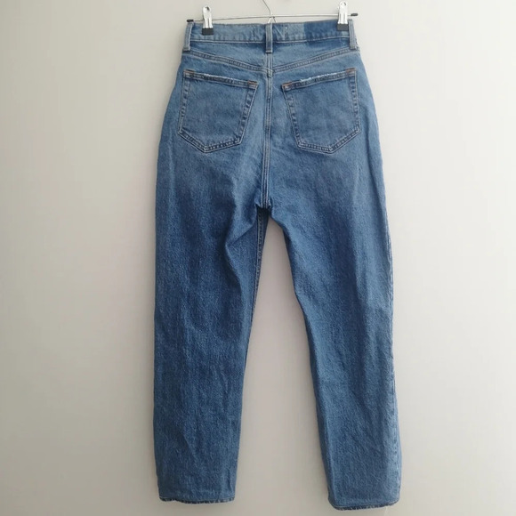 Abercrombie & Fitch Cross Waist The Dad High Rise Jeans Curve Love 0 - Picture 4 of 16